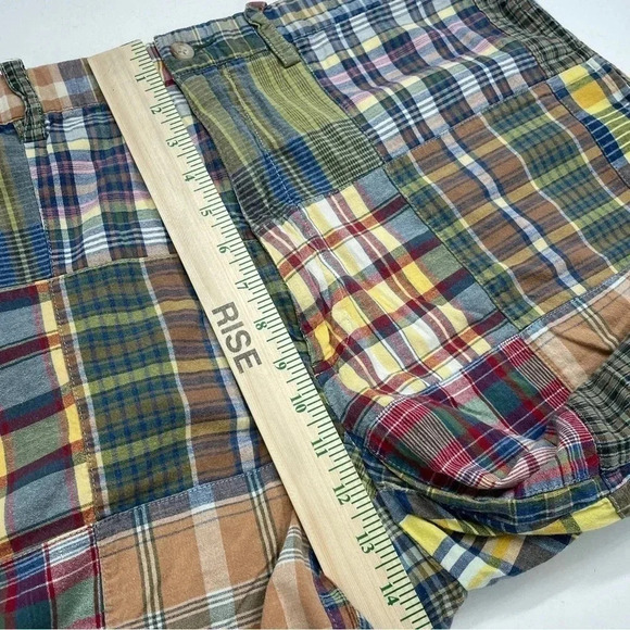 Polo By Ralph Lauren patchwork shorts light fade Mens Size 37 waist 0298 - Picture 7 of 9